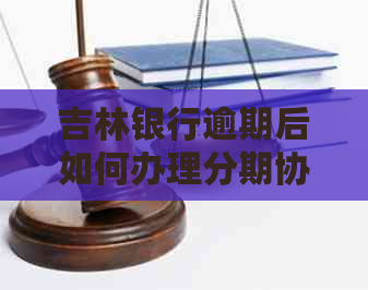 吉林银行逾期后如何办理分期协商