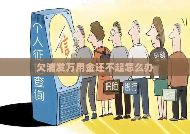 欠浦发万用金还不起怎么办