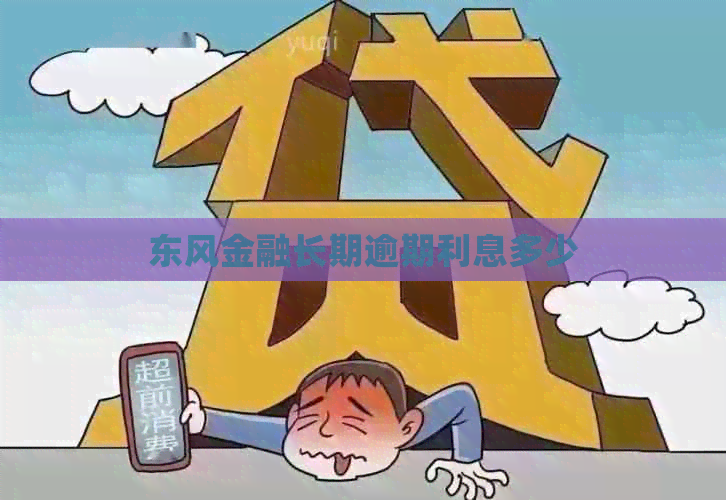 东风金融长期逾期利息多少