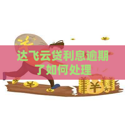 达飞云贷利息逾期了如何处理