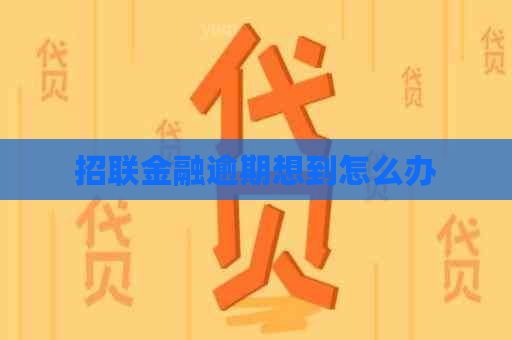 招联金融逾期想到怎么办