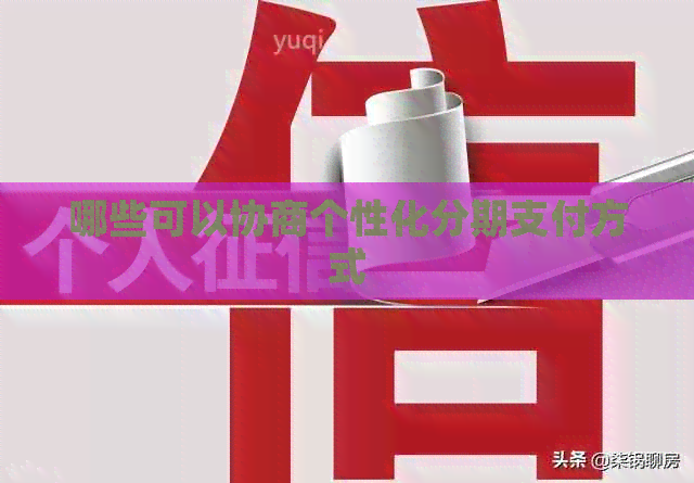 哪些可以协商个性化分期支付方式