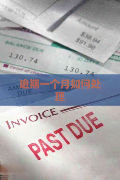 逾期一个月如何处理
