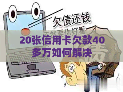20张信用卡欠款40多万如何解决