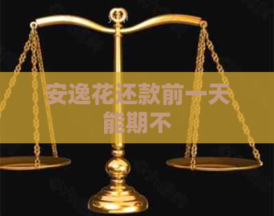 安逸花还款前一天能期不