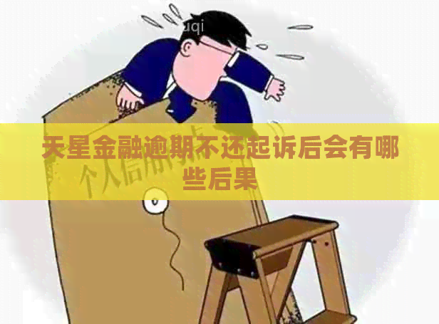 天星金融逾期不还起诉后会有哪些后果