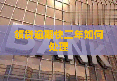 领贷逾期快二年如何处理