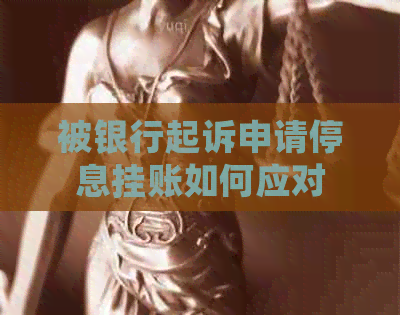 被银行起诉申请停息挂账如何应对