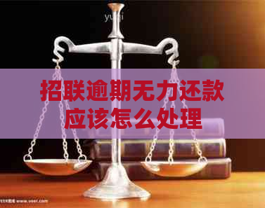招联逾期无力还款应该怎么处理