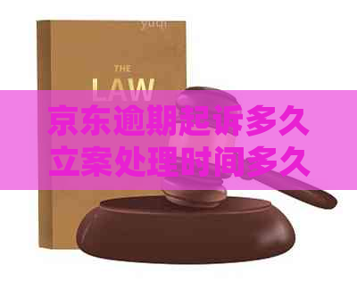 京东逾期起诉多久立案处理时间多久