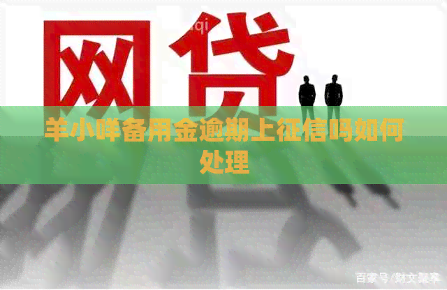 羊小咩备用金逾期上吗如何处理