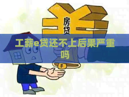 工薪e贷还不上后果严重吗