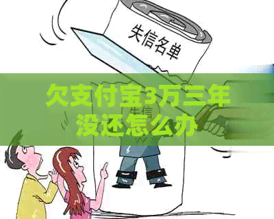 欠支付宝3万三年没还怎么办