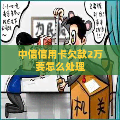 中信信用卡欠款2万要怎么处理