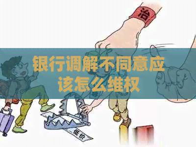 银行调解不同意应该怎么     