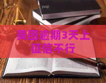 美团逾期3天上不行