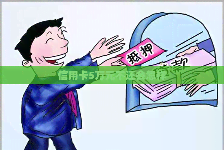 信用卡5万元不还会怎样