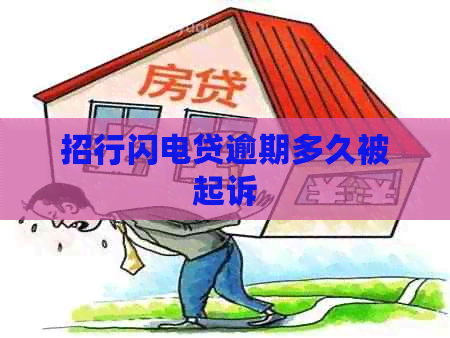 招行闪电贷逾期多久被起诉
