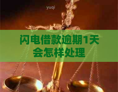 闪电借款逾期1天会怎样处理