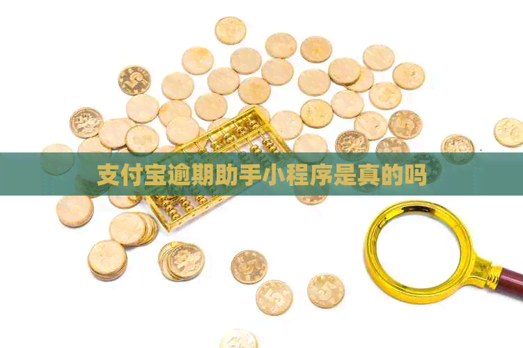 支付宝逾期助手小程序是真的吗