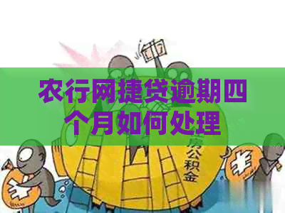 农行网捷贷逾期四个月如何处理