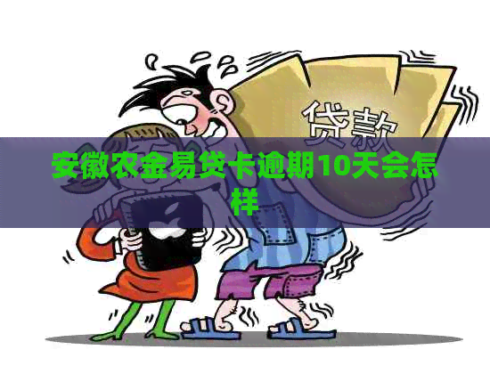 安徽农金易贷卡逾期10天会怎样