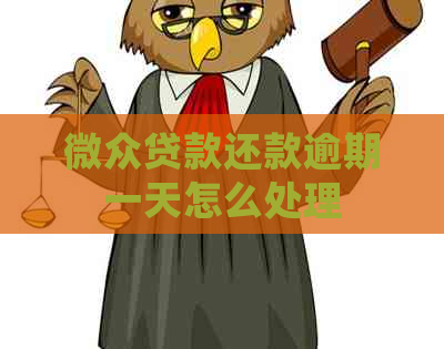 微众贷款还款逾期一天怎么处理