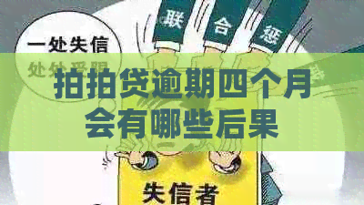 逾期四个月会有哪些后果
