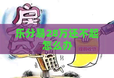 乐分易28万还不起怎么办