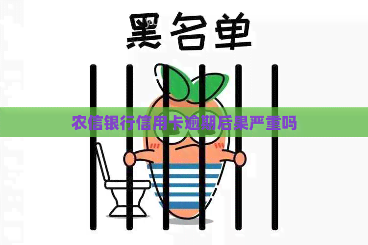 农信银行信用卡逾期后果严重吗