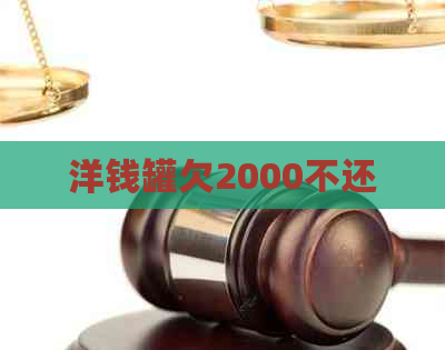洋钱罐欠2000不还