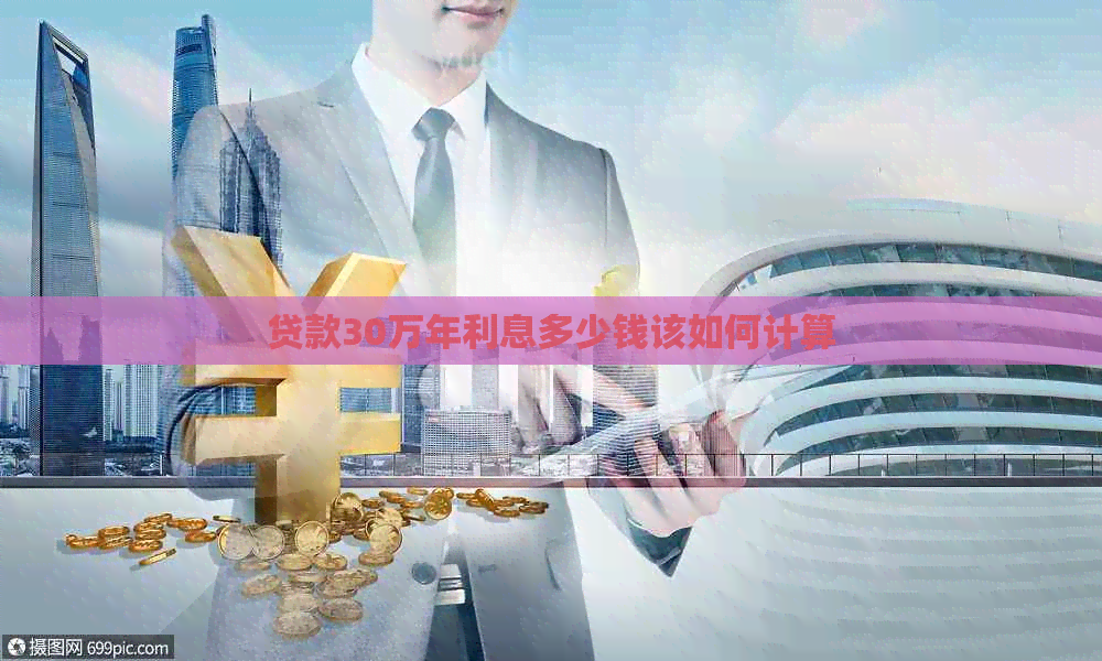 贷款30万年利息多少钱该如何计算