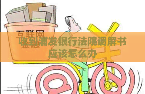 收到浦发银行法院调解书应该怎么办