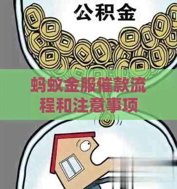 蚂蚁金服催款流程和注意事项