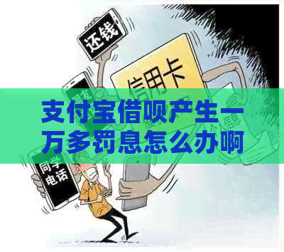 支付宝借呗产生一万多罚息怎么办啊