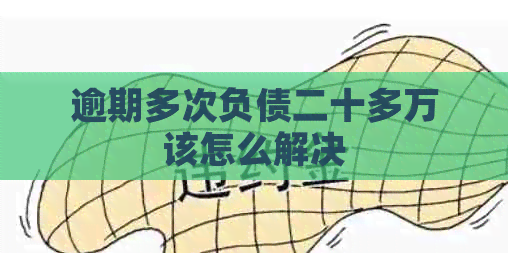 逾期多次负债二十多万该怎么解决