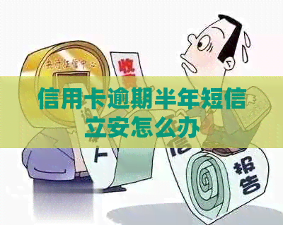 信用卡逾期半年短信立安怎么办