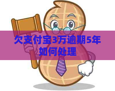 欠支付宝3万逾期5年如何处理