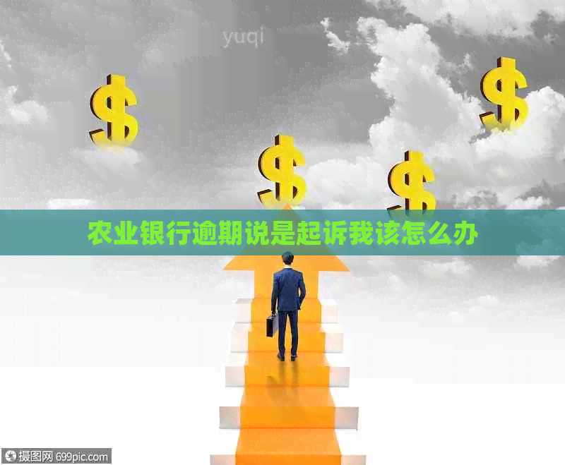 农业银行逾期说是起诉我该怎么办