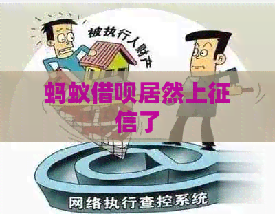 蚂蚁借呗居然上了