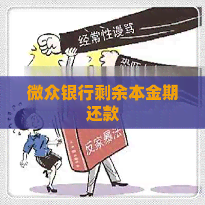 微众银行剩余本金期还款