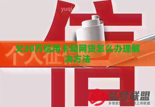 欠30万信用卡和网贷怎么办理解决方法