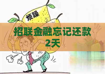 招联金融忘记还款2天