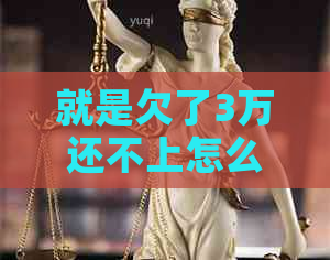 就是欠了3万还不上怎么办如何解决