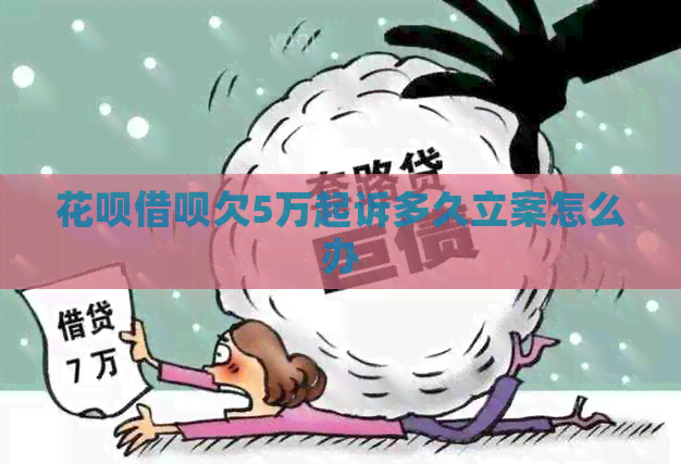 花呗借呗欠5万起诉多久立案怎么办