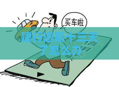 建行逾期十三天了怎么办