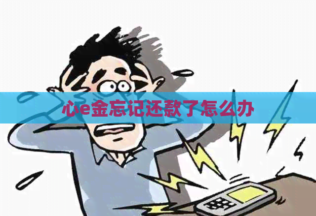 心e金忘记还款了怎么办