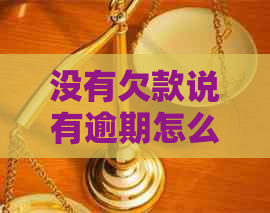 没有欠款说有逾期怎么办