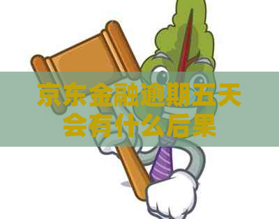京东金融逾期五天会有什么后果