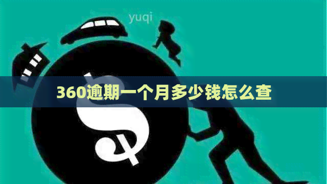 360逾期一个月多少钱怎么查